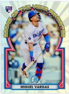 Miguel Vargas #ROYF-12 Baseball Cards 2023 Bowman Chrome Rookie of the Year Favorites