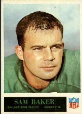 Sam Baker #128 1965 Philadelphia Football