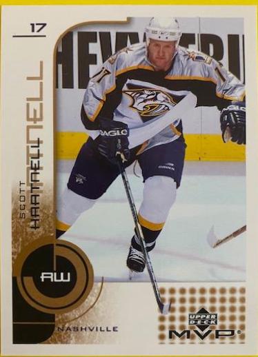 Scott Hartnell #103 Hockey Cards 2002 Upper Deck MVP
