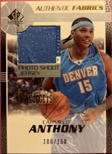 Carmelo Anthony #150 2003-04 SP Authentic Basketball