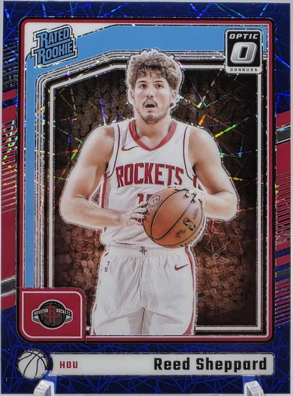 2024 Panini Donruss Optic Reed Sheppard [Blue Velocity] #255 card