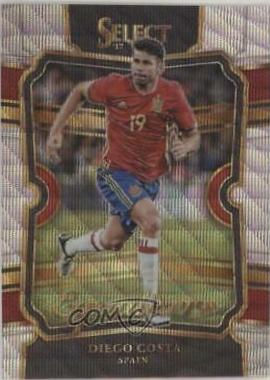 Diego Costa #EQ-25 Soccer Cards 2017 Panini Select Equalizers