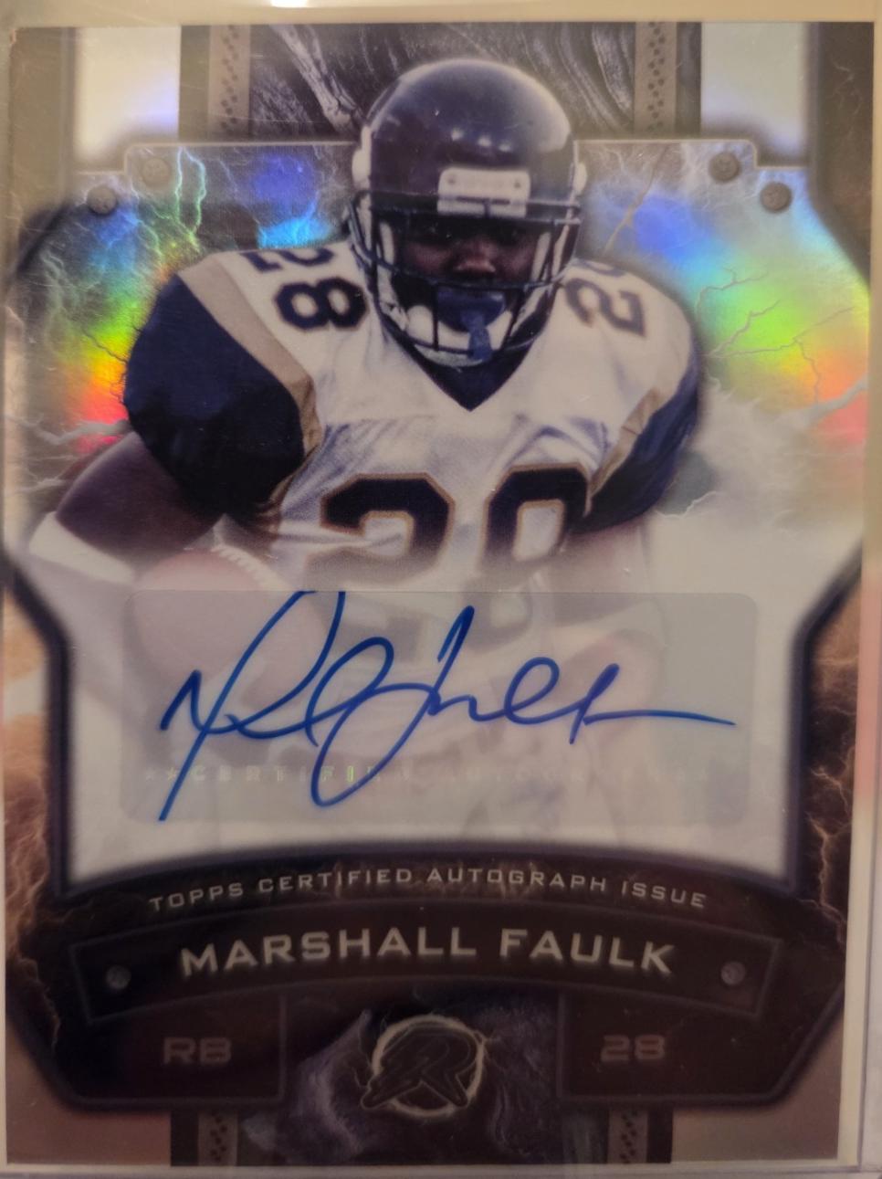 Marshall Faulk [Silver Static] #RS-MF