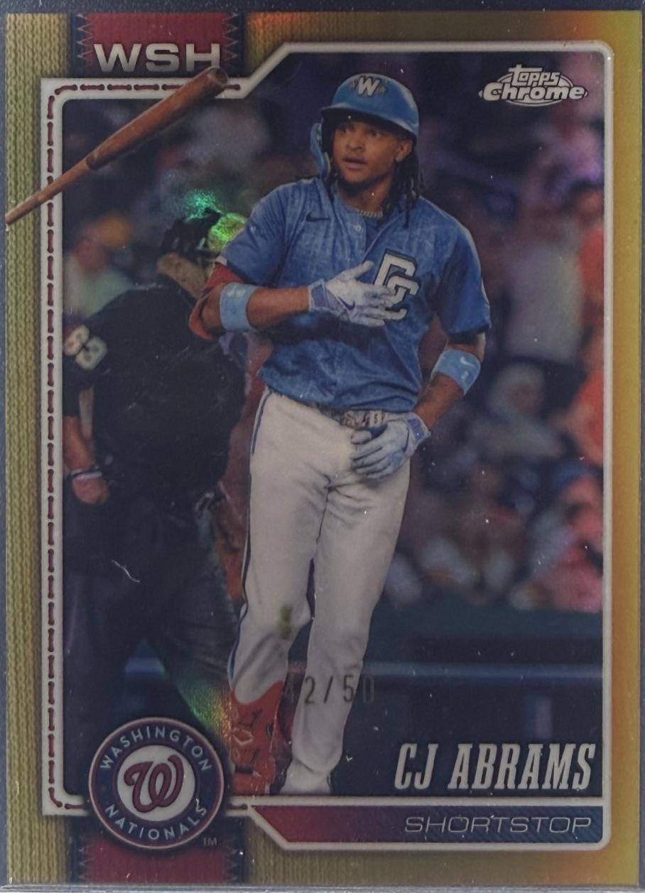 CJ Abrams [Gold Refractor] (2026 Topps Chrome)