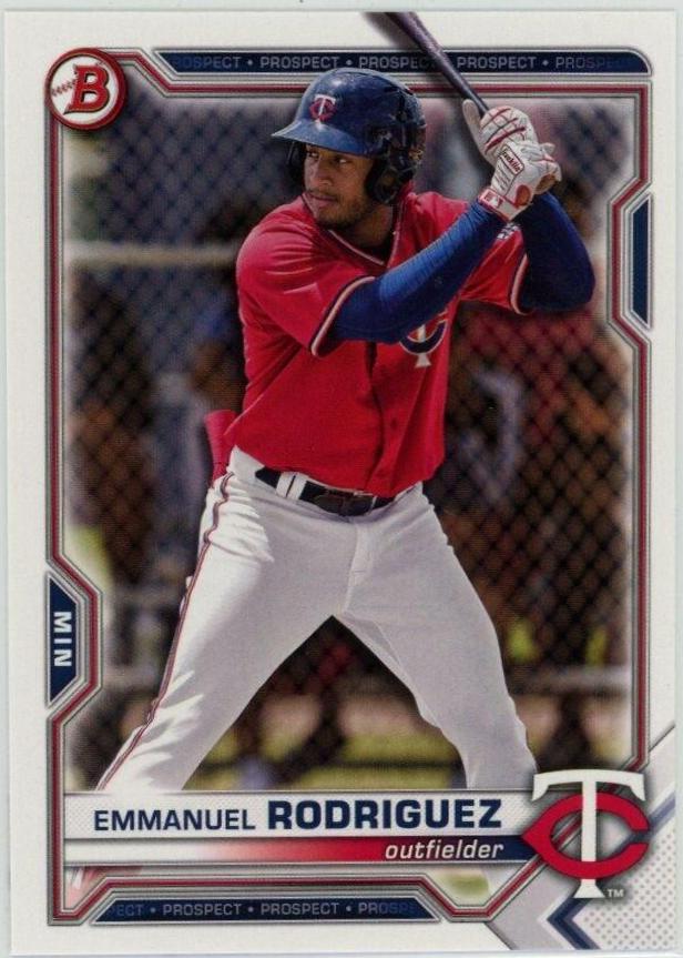 Emmanuel Rodriguez #55 2021 Bowman Draft Baseball