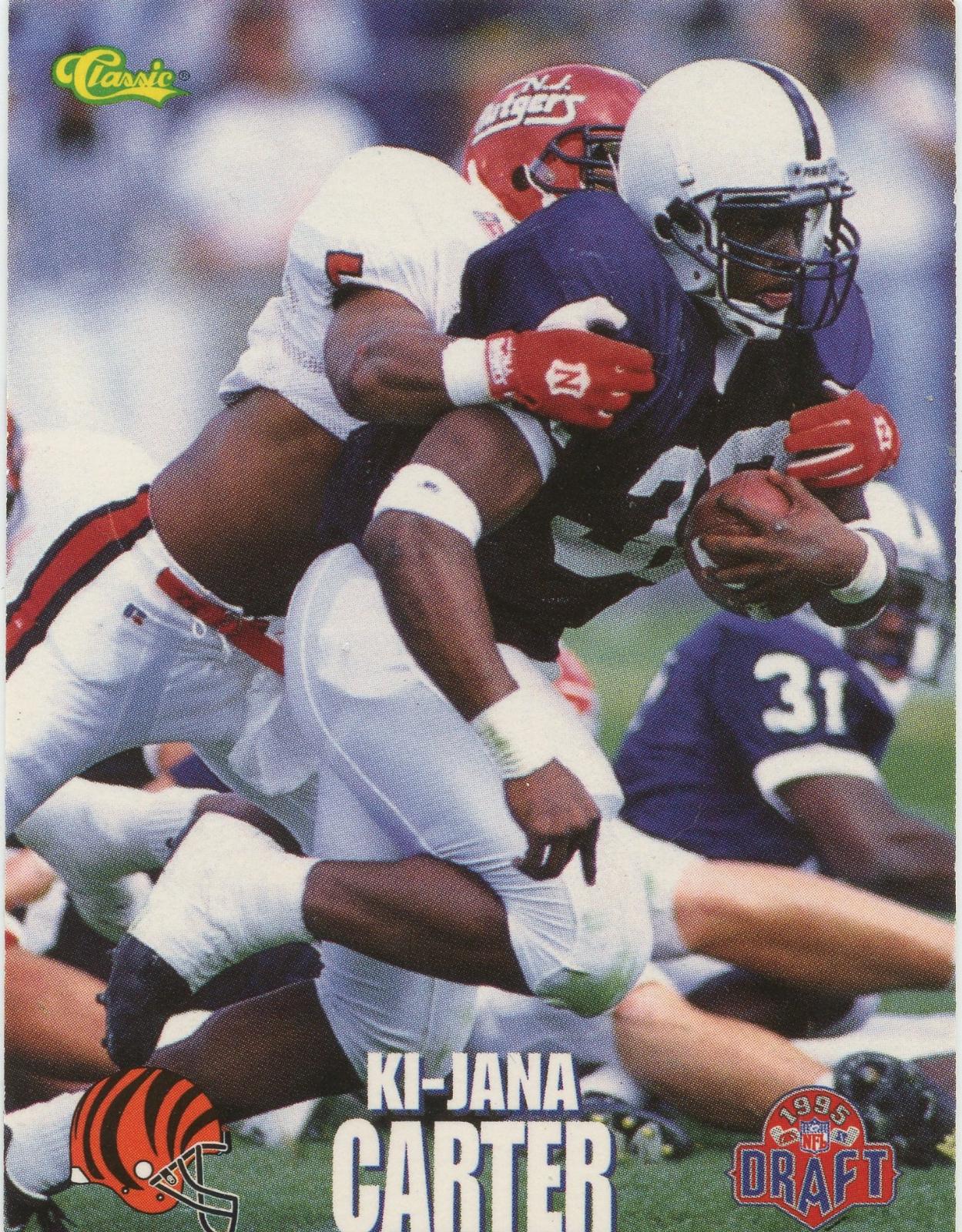 Ki Jana Carter #1 Football Cards 1995 Classic NFL Rookies