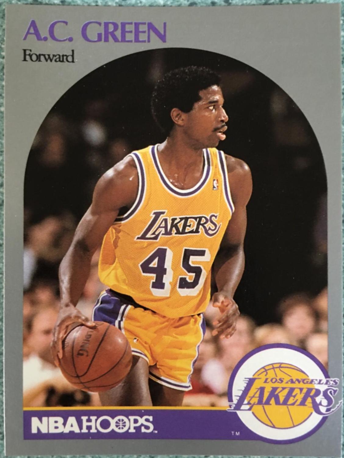 A.C. Green #156 Basketball Cards 1990 Hoops