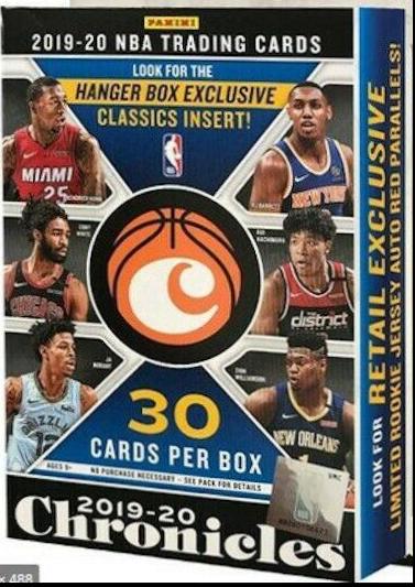 Hanger Box Basketball Cards 2019 Panini Chronicles
