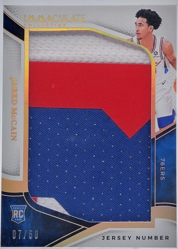 Jared McCain #37 2024 Panini Immaculate Jersey Number Patch Basketball