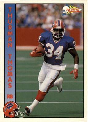 Thurman Thomas #22 Football Cards 1992 Pacific