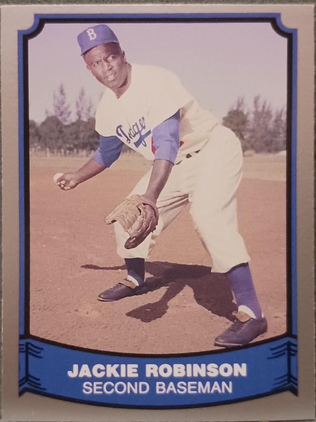 Jackie Robinson #40 Baseball Cards 1989 Pacific Legends