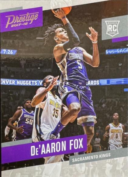 DE'Aaron Fox #155 Basketball Cards 2017 Panini Prestige