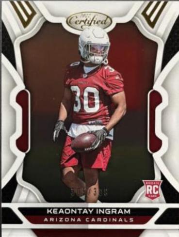 Keaontay Ingram #194 Football Cards 2022 Panini Certified