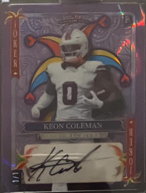 Keon Coleman #BC-KC 2024 Wild Card Alumination Just The Hits Football