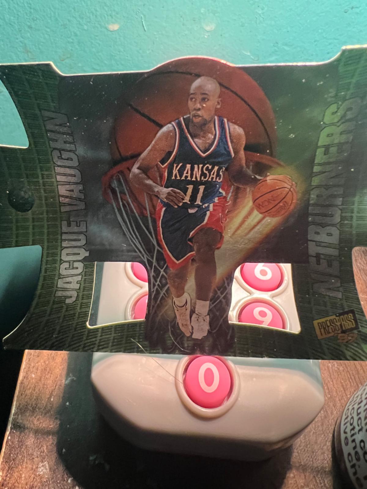 Jacque Vaughn #2 Basketball Cards 1997 Press Pass Net Burners