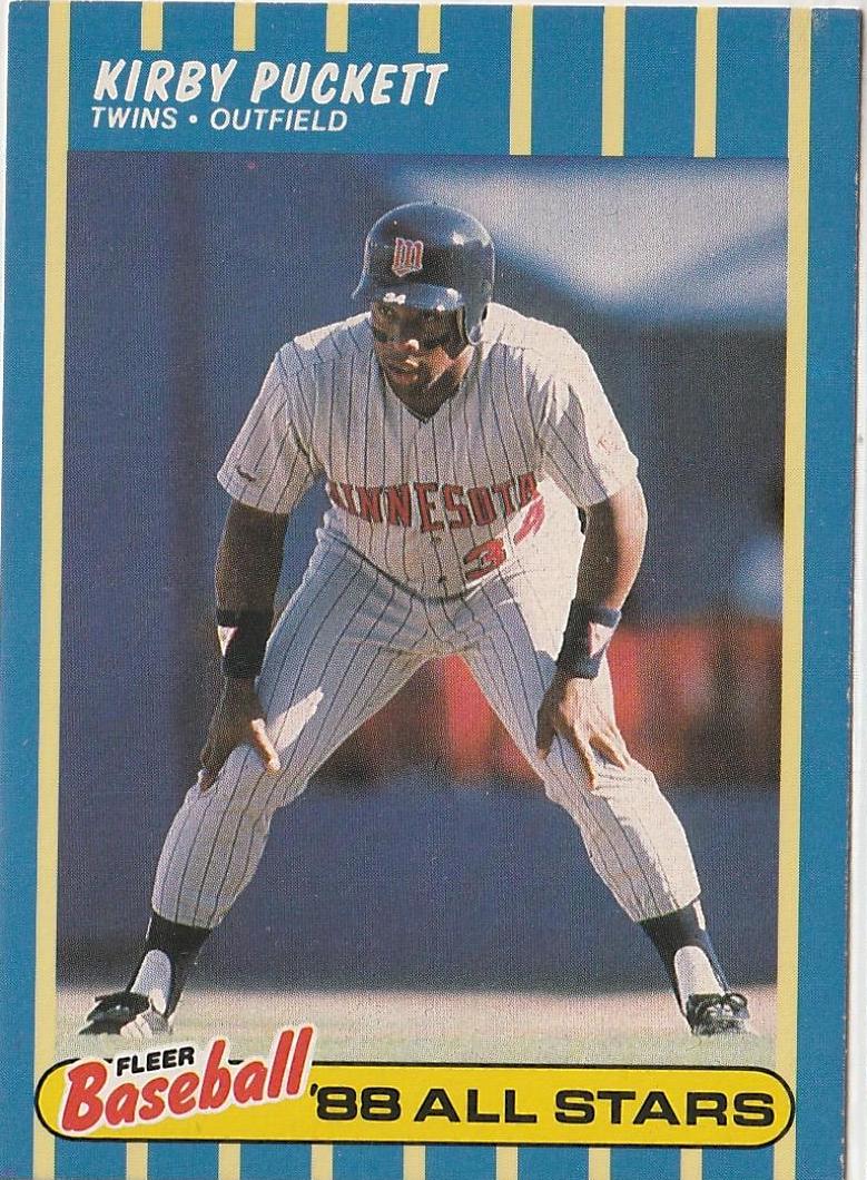 Kirby Puckett #30 Baseball Cards 1988 Fleer Baseball All Stars