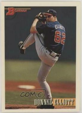 Donnie Elliott #58 Baseball Cards 1993 Bowman