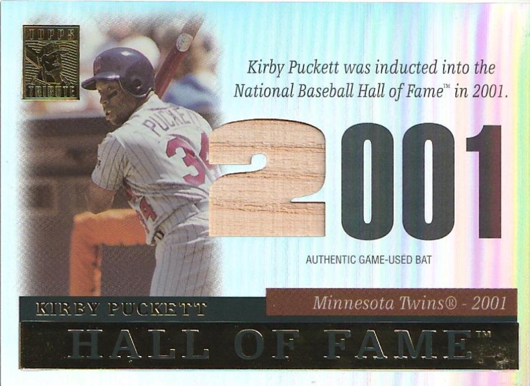 Kirby Puckett #TR-KPB Baseball Cards 2004 Topps Tribute HOF Relic