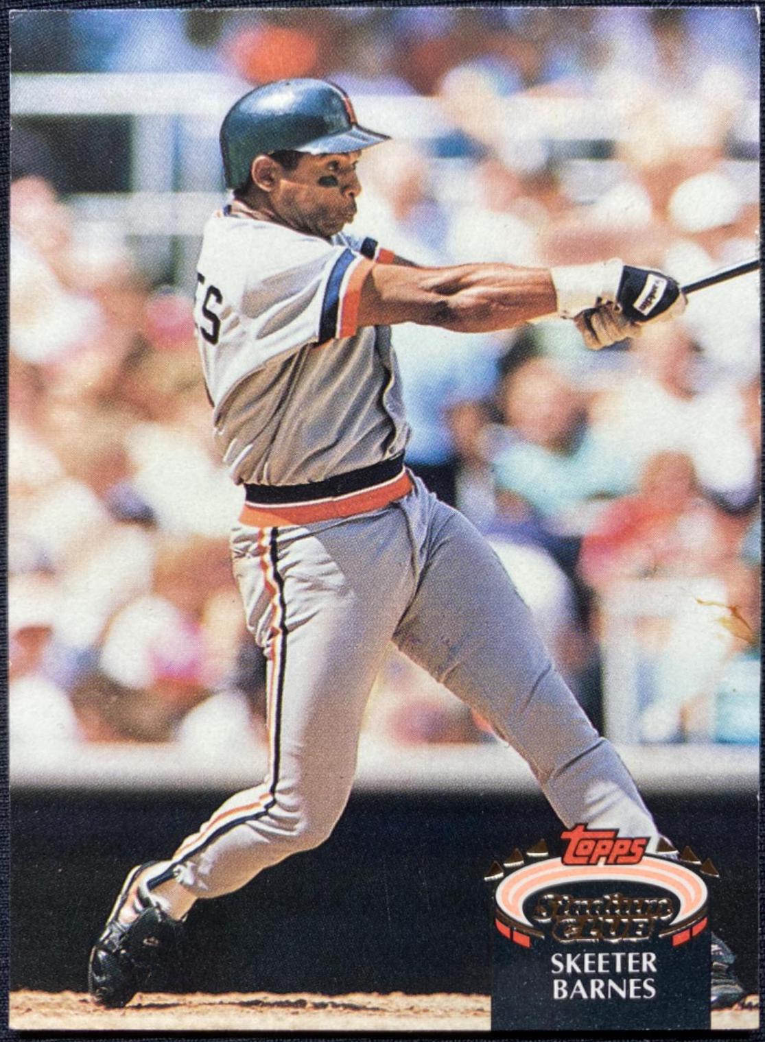 Skeeter Barnes #585 Baseball Cards 1992 Stadium Club