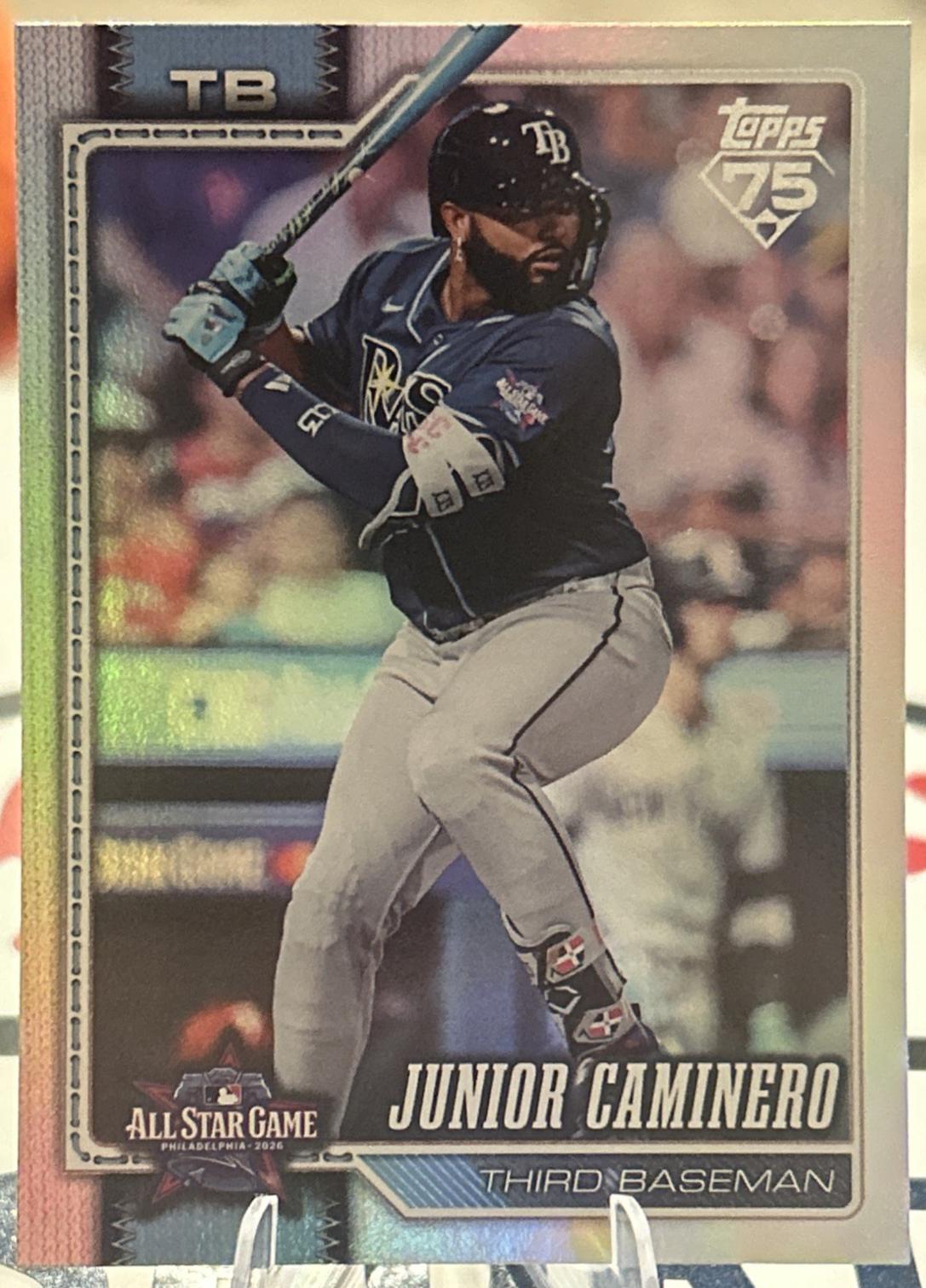 Junior Caminero #ASG-43 2026 Topps Update All Star Game Autograph Baseball