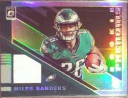 Miles Sanders #RP22 Football Cards 2019 Donruss Optic Rookie Phenoms