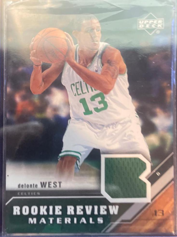 Delonte West #RRM-DW Basketball Cards 2005 Upper Deck Rookie Review Materials