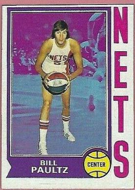 Bill Paultz #262 Basketball Cards 1974 Topps