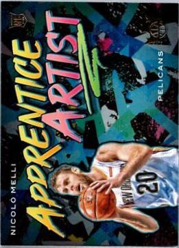 Nicolo Melli #4 Basketball Cards 2019 Panini Court Kings Apprentice Artists
