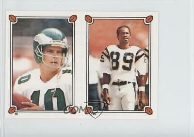 John Teltschik, Wes Chandler Football Cards 1987 Topps Stickers
