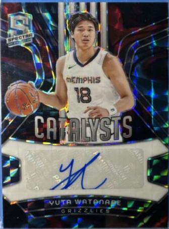 Yuta Watanabe #CS-YWB 2023 Panini Spectra Catalysts Signature Basketball