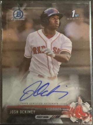 Josh Ockimey #CPA-JO 2017 Bowman Prospect Autographs Baseball