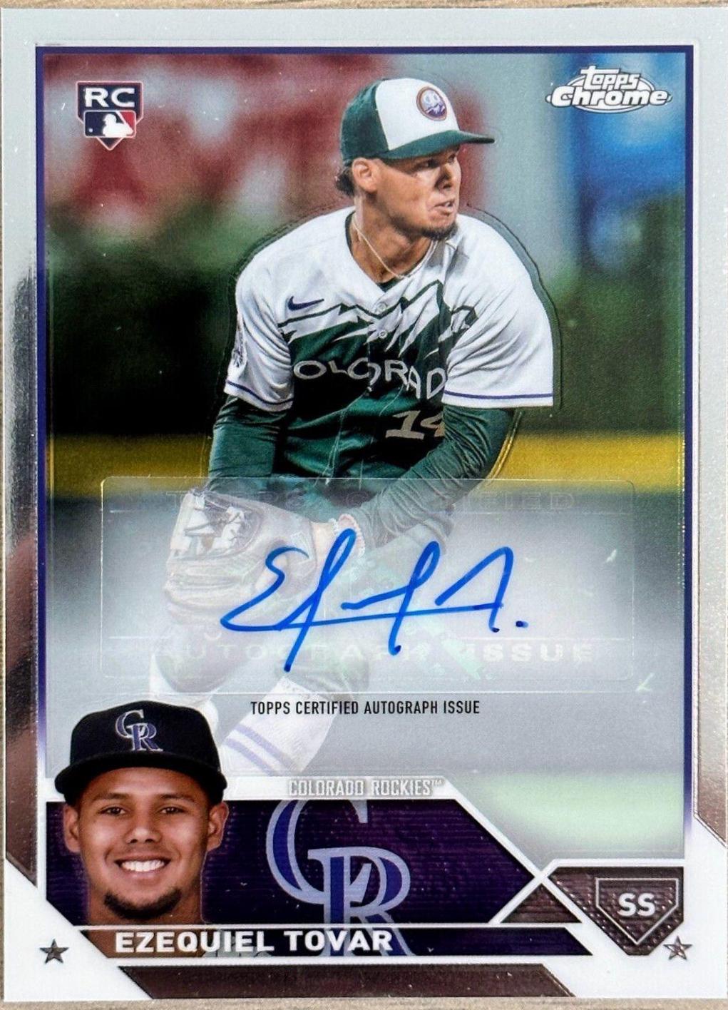 Ezequiel Tovar #AC-ET Baseball Cards 2023 Topps Chrome Update Autographs