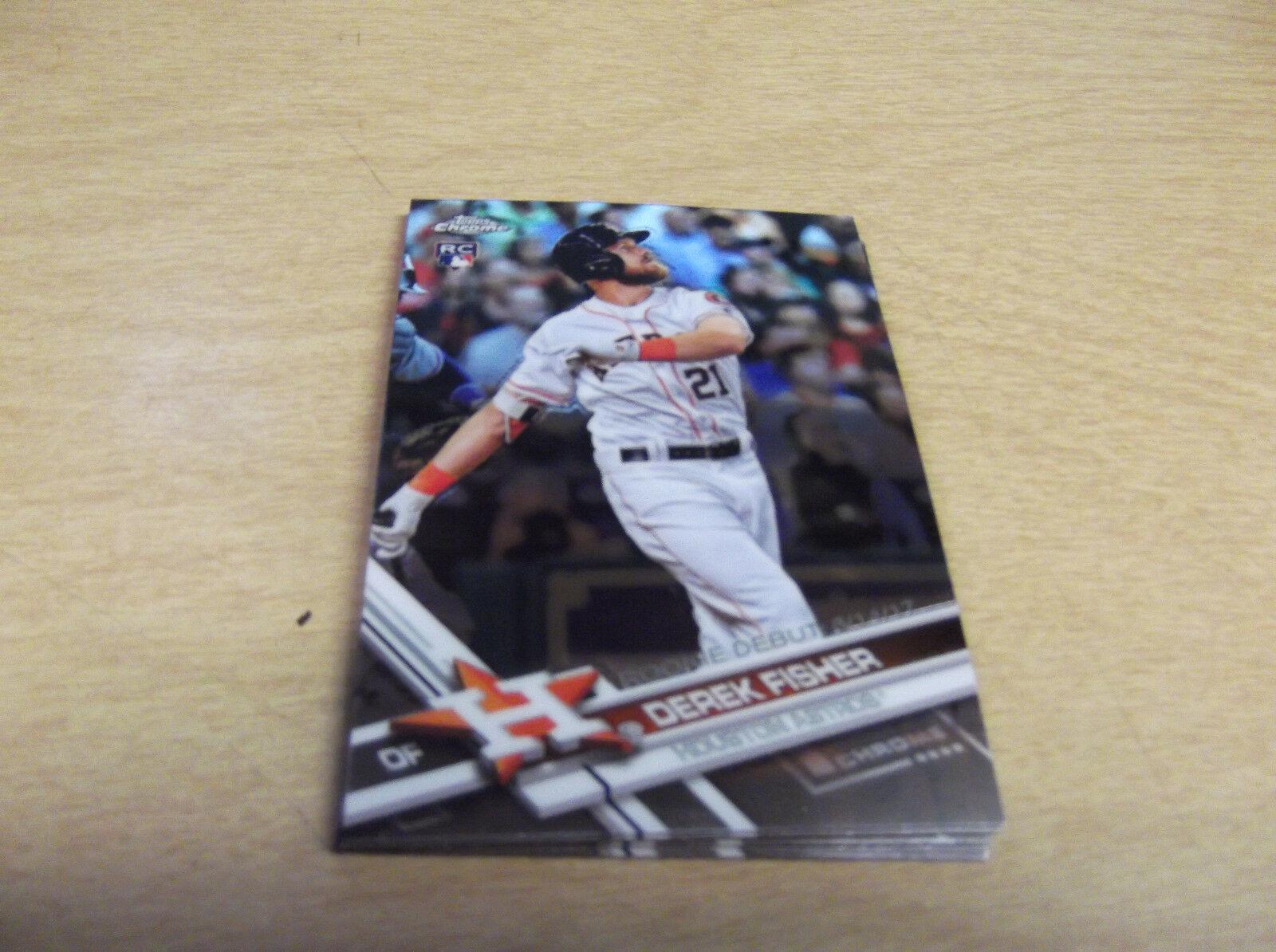 Derek Fisher #HMT11 Baseball Cards 2017 Topps Chrome Update