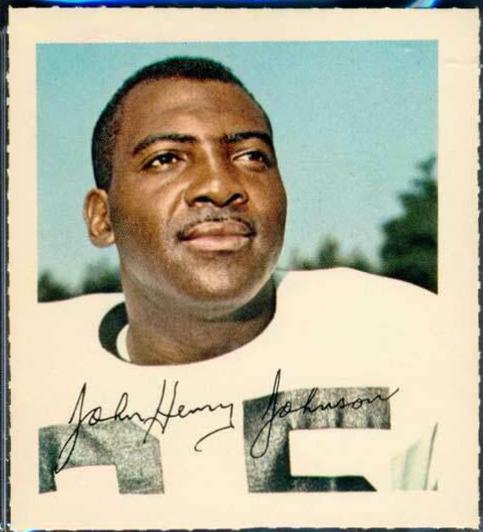 John Henry Johnson Football Cards 1964 Wheaties Stamps