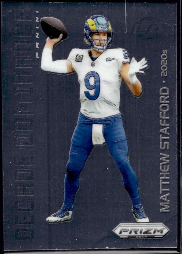 Matthew Stafford #3 Football Cards 2024 Panini Prizm Deca Decade Dominance