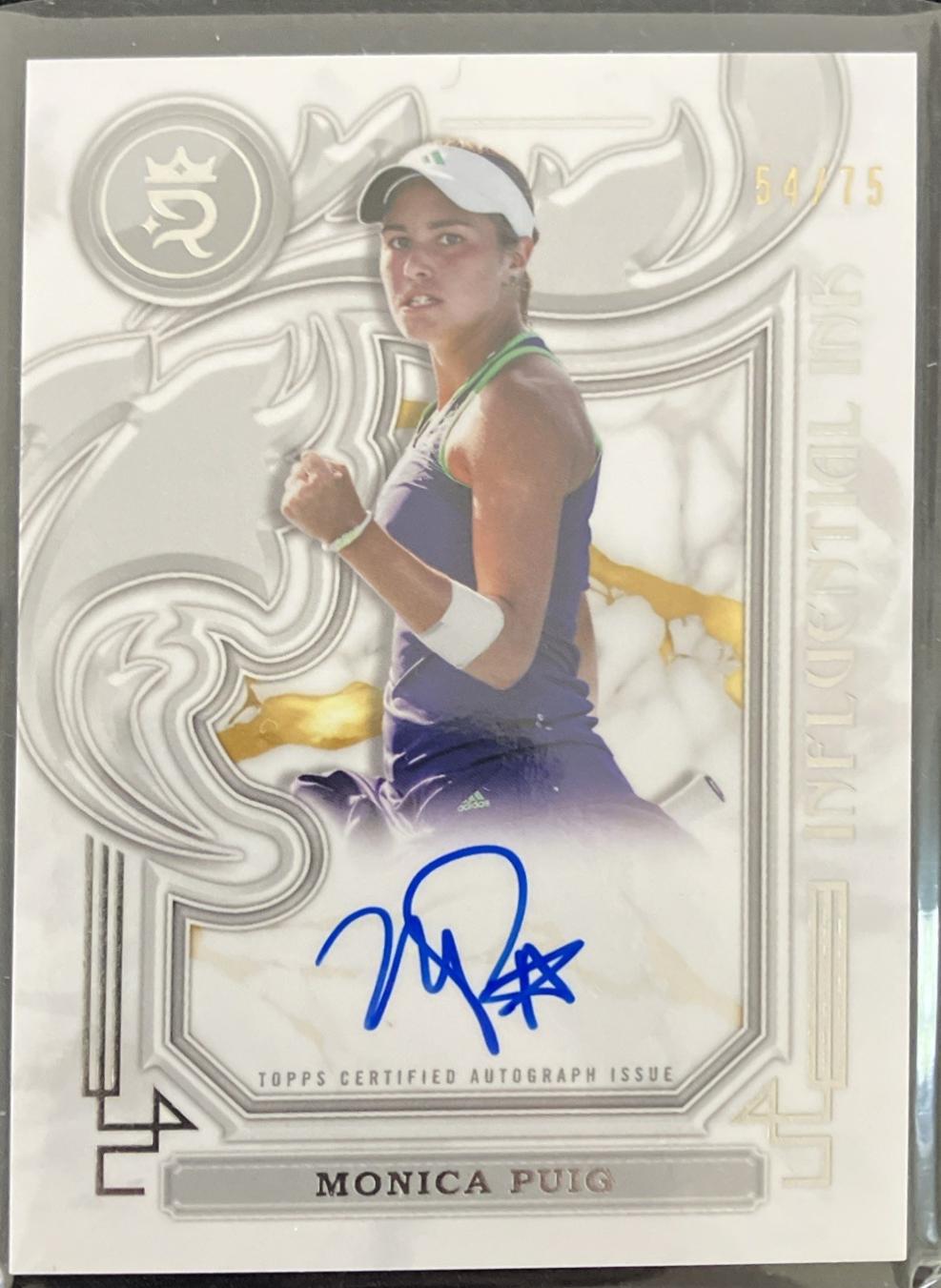 Monica Puig #I-MP Tennis Cards 2024 Topps Royalty Influential Ink Autograph