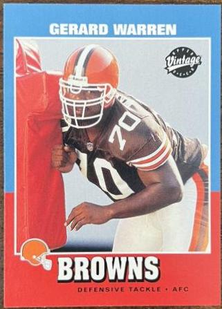 Gerard Warren #219 Football Cards 2001 Upper Deck Vintage