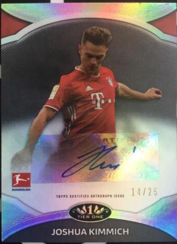 Joshua Kimmich #TO-JK Soccer Cards 2021 Topps Tier One Bundesliga Autographs