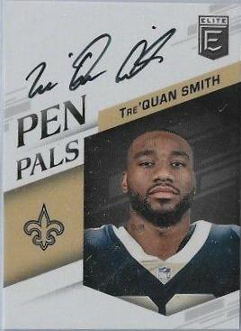 Tre'Quan Smith Football Cards 2018 Panini Donruss Elite Pen Pals