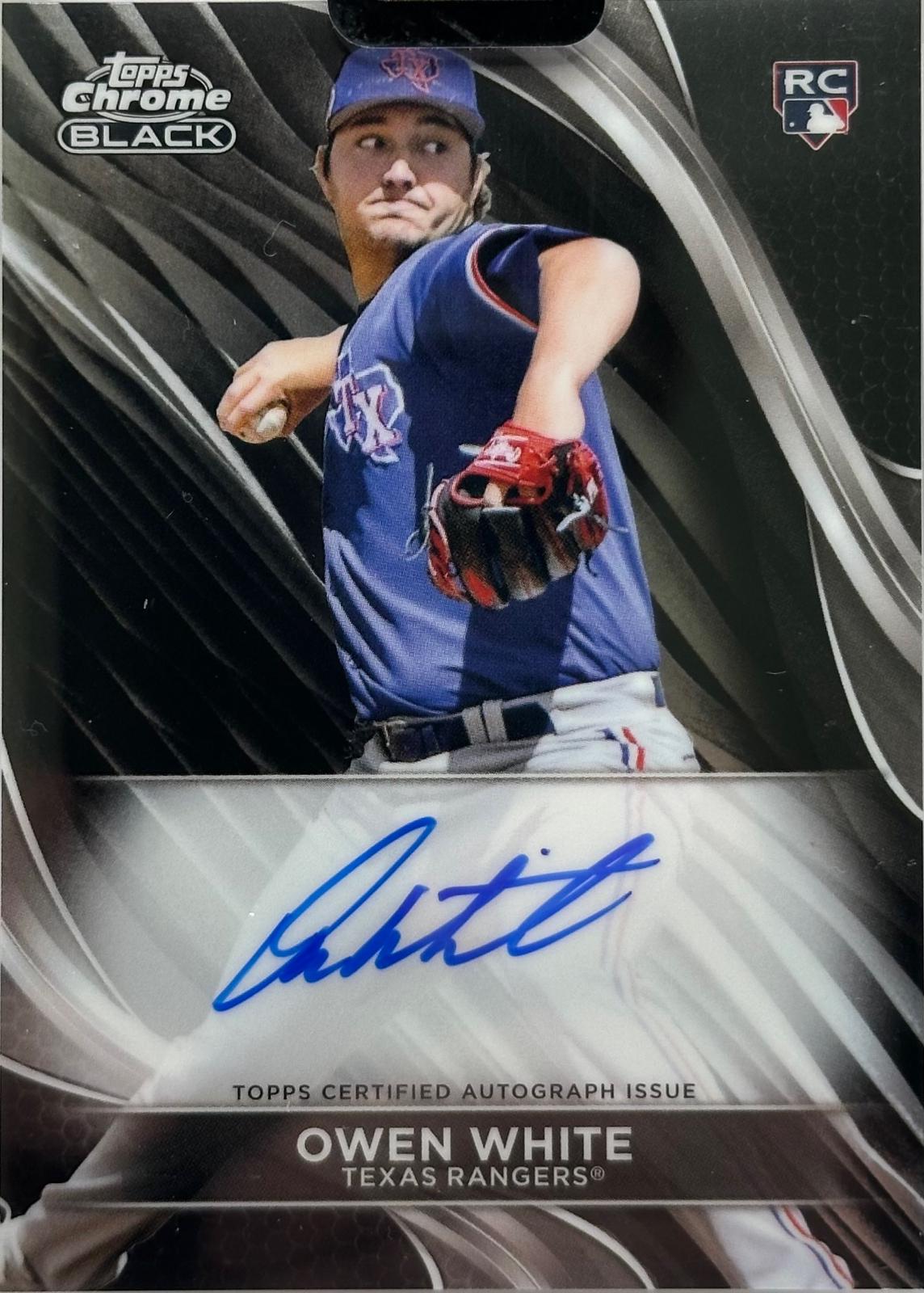 Owen White #CBA-OW Baseball Cards 2024 Topps Chrome Black Autograph