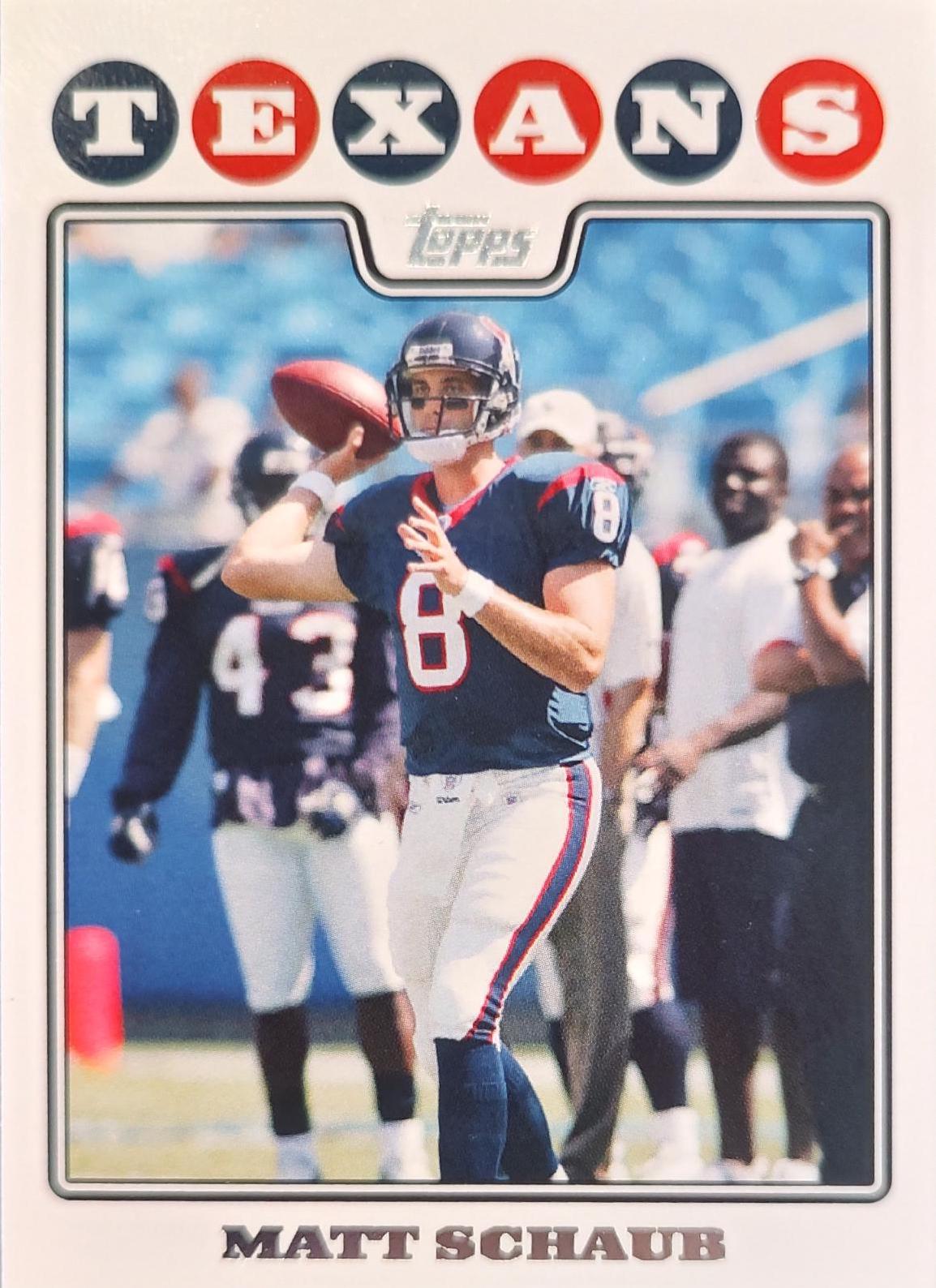 Matt Schaub #10 Football Cards 2008 Topps