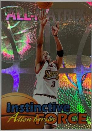 Allen Iverson #AM18 Basketball Cards 1999 Topps All Matrix