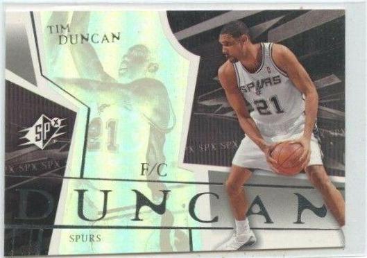 Tim Duncan #76 Basketball Cards 2003 Spx