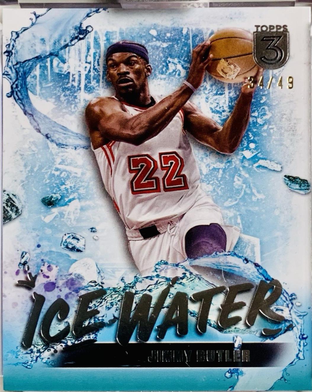 Jimmy Butler #IW-7 Basketball Cards 2023 Topps Three Ice Water