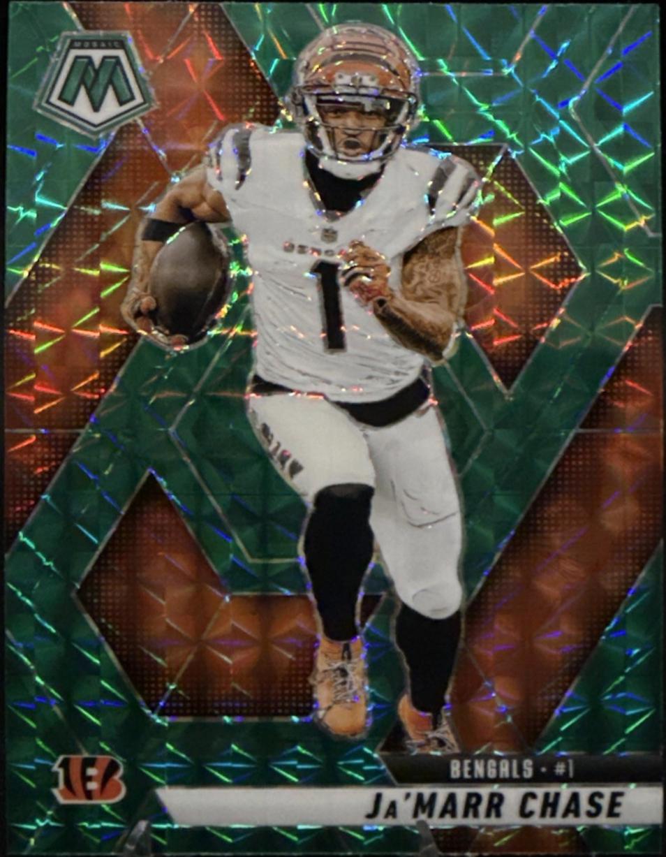 2025 Panini Mosaic Ja'Marr Chase [Green] #11 card