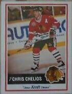 Chris Chelios #6 Hockey Cards 1990 Kraft