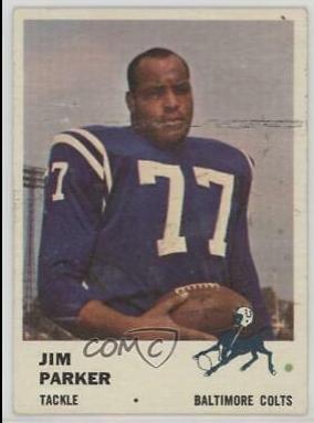 Jim Parker #35 Football Cards 1961 Fleer