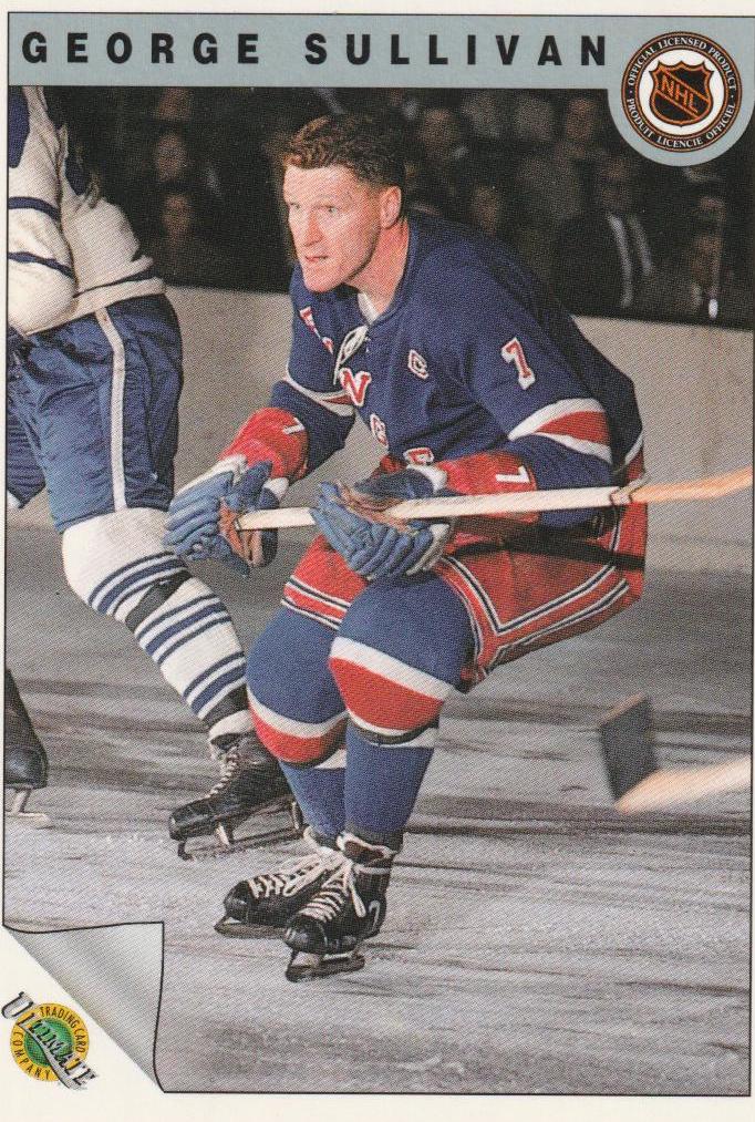George Sullivan #29 Hockey Cards 1991 Ultimate Original Six