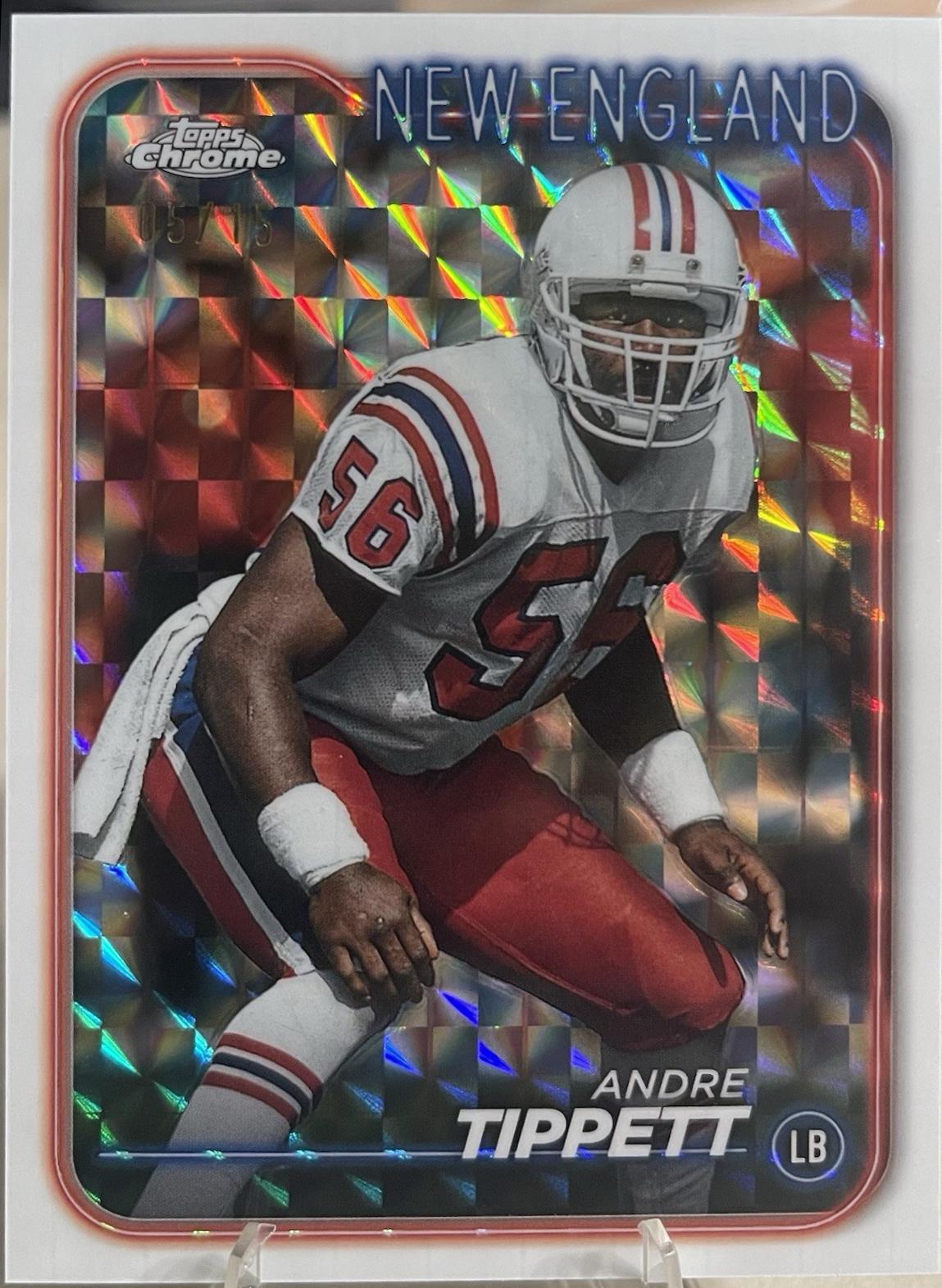 Andre Tippett [White Geometric] #128