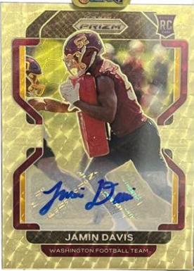 Jamin Davis [Autograph Gold Vinyl Prizm] #383